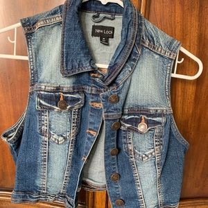 Vintage washed Jean Vest